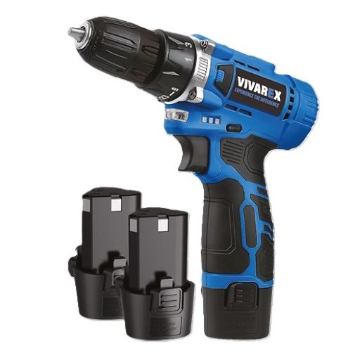 دریل شارژی 2 باتری بدون لوازم ویوارکس مدل VR1215V-2B